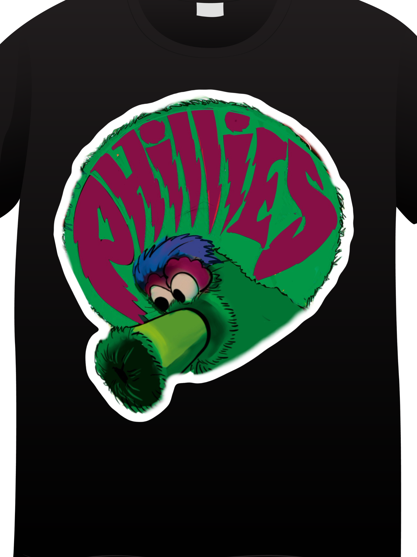 🔥 Philly Phanatic Graphic Tee – Vintage Style Afro Shirt