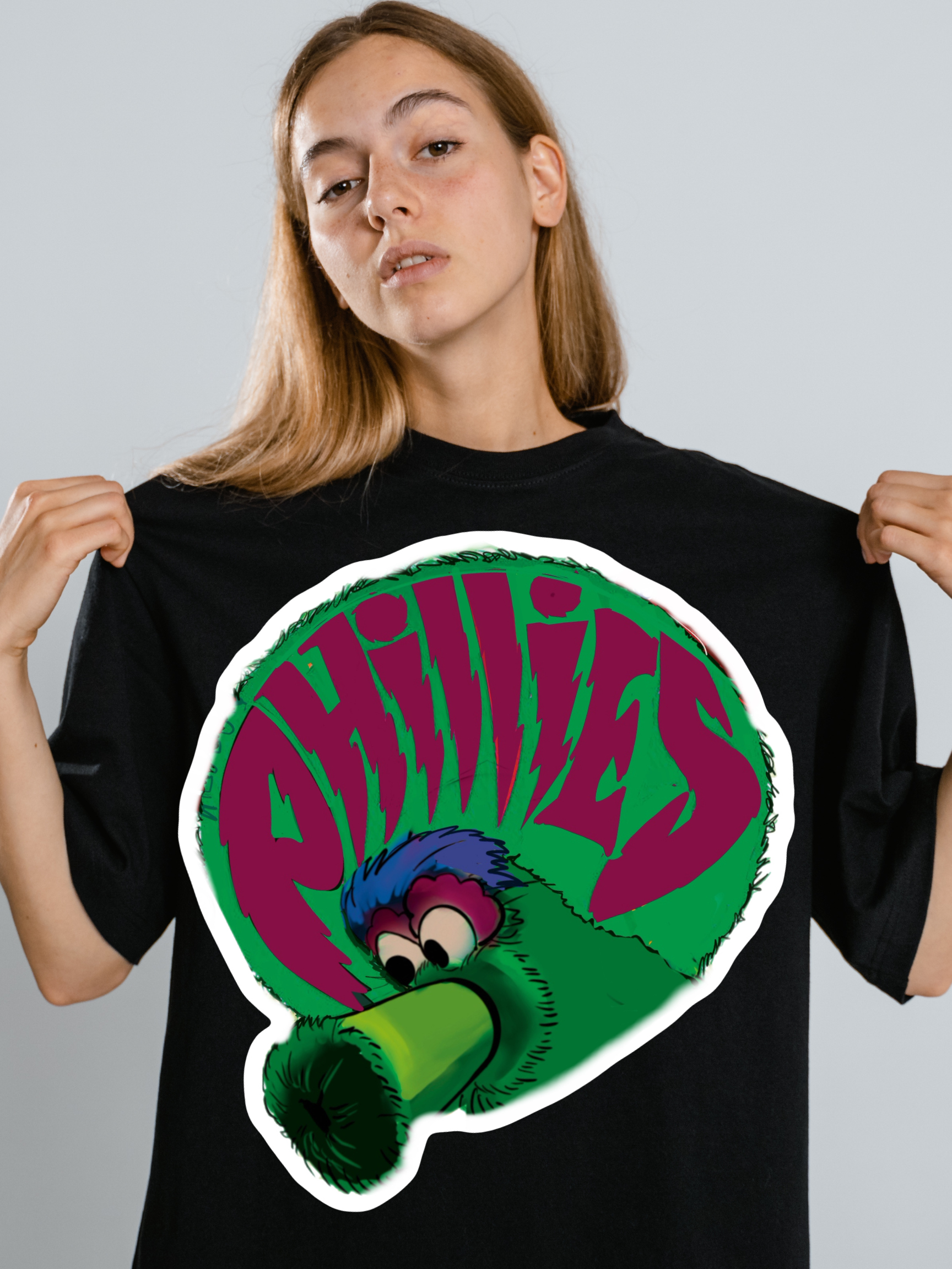 🔥 Philly Phanatic Graphic Tee – Vintage Style Afro Shirt