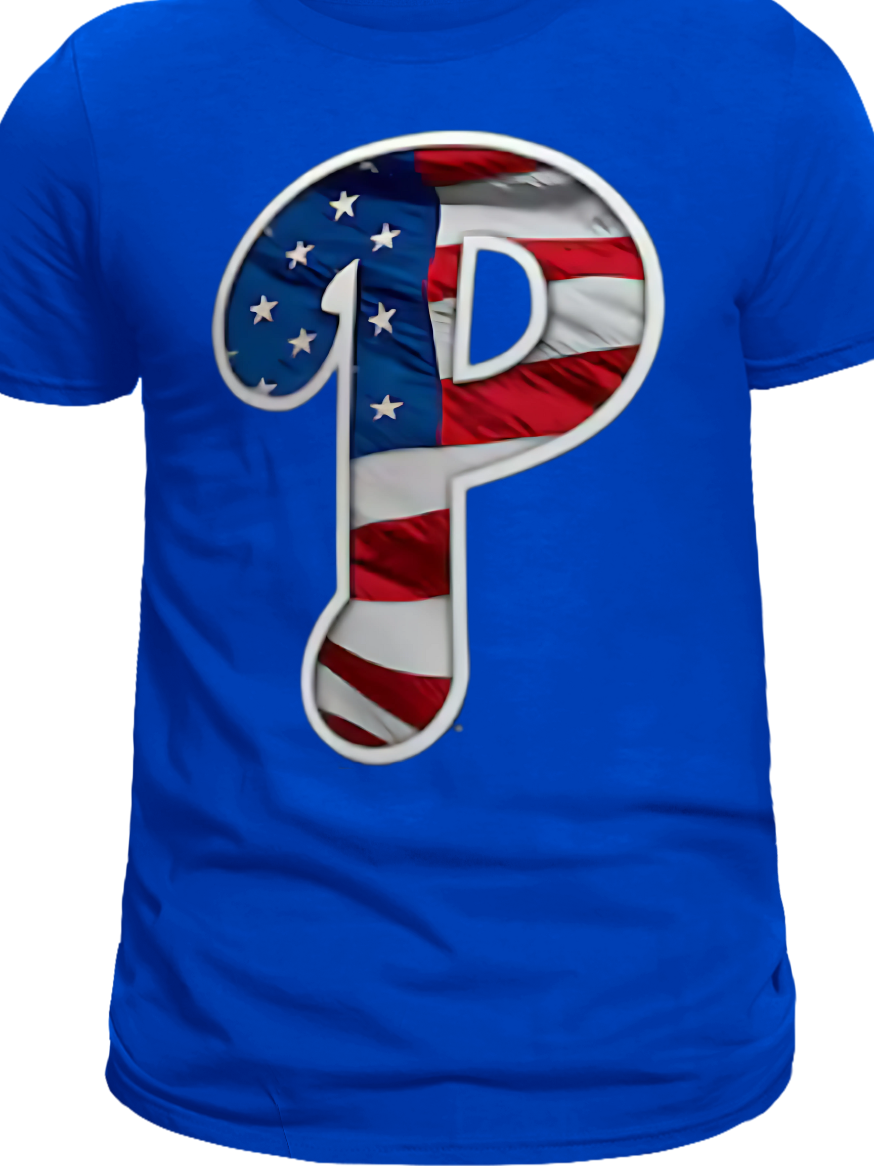 Phillies American flag Blue t-shirt