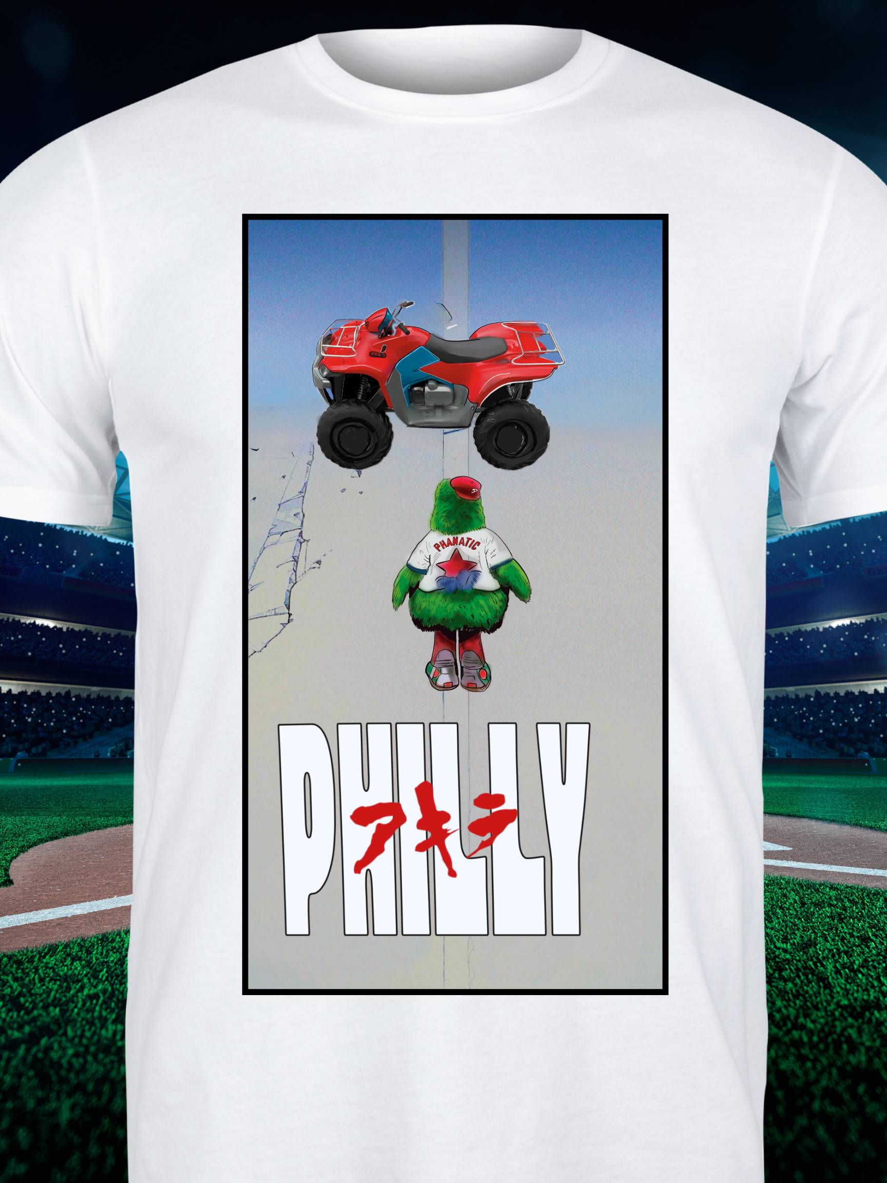 Philly Akira Parody T-Shirt –  Baseball Fan Tee
