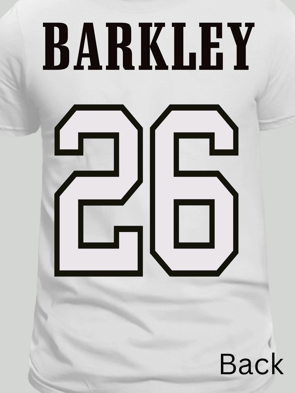 Illustrated football player in superhero comic style, charging forward with exaggerated muscles and dynamic action background – parody sports shirt design.

